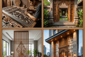 Jasa Gebyog Kayu Kediri untuk Konsep Bangunan Tradisional dan Modern