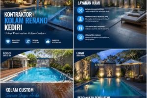 Kontraktor Kolam Renang Kediri untuk Pembuatan Kolam Custom