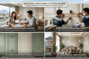 Jasa Wall Moulding Custom Kediri untuk Dekorasi Dinding Elegan
